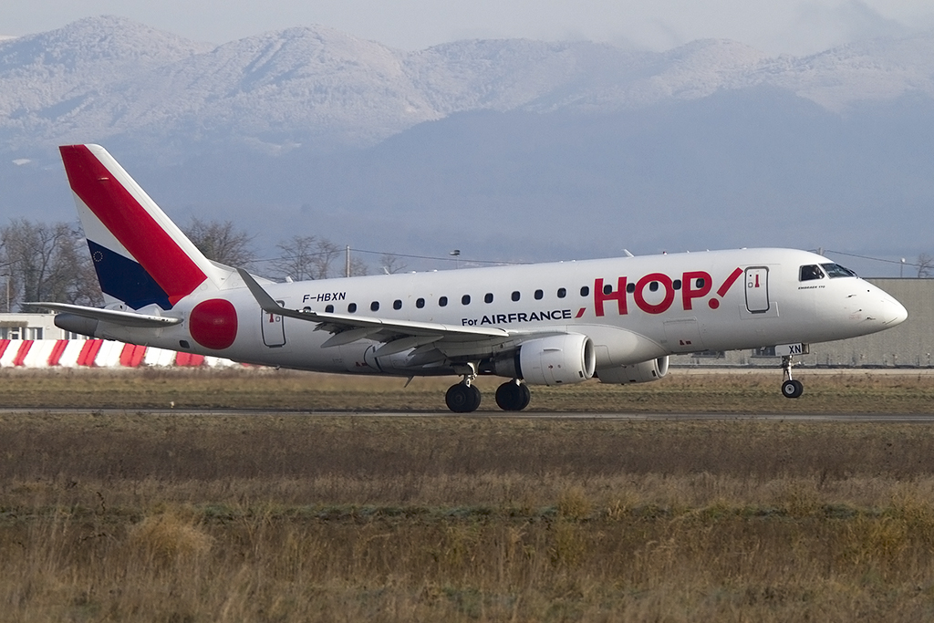Air France - hop!, F-HBXN, Embraer, ERJ-170, 18.01.2015, BSL, Basel, Switzerland




