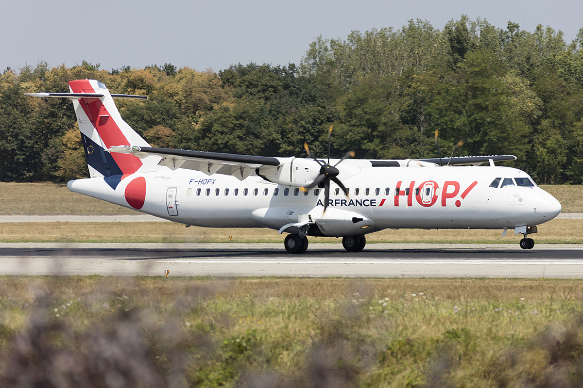 Air France - HOP!, F-HOPX, ATR, 72-212A, 24.07.2018, BSL, Basel, Switzerland 




