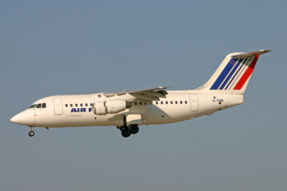 Air France (Operated by CityJet), EI-DMK, BAe 146-200, msn: E2022, 24.Juli 2007, ZRH Zürich, Switzerland.