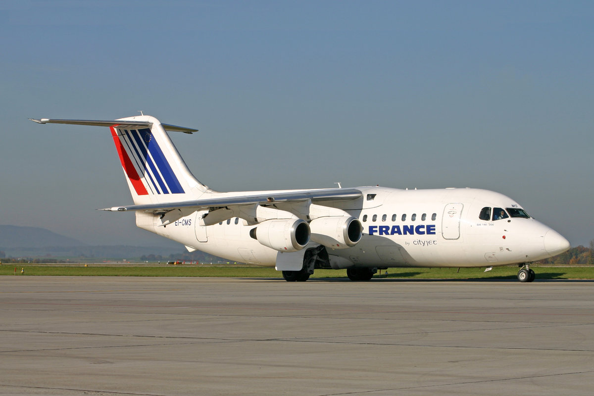 Air France (Operated by CityJet), EI-CMS, BAe 146-200, msn: E2044, 30.Oktober 2005, ZRH Zürich, Switzerland.