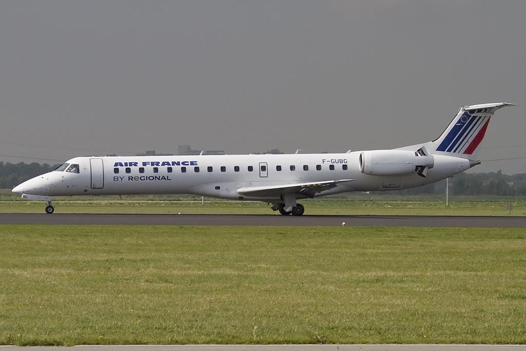 Air France - Regional, F-GUBG, Embraer, ERJ-145MP, 07.10.2013, AMS, Amsterdam, Netherlands 




