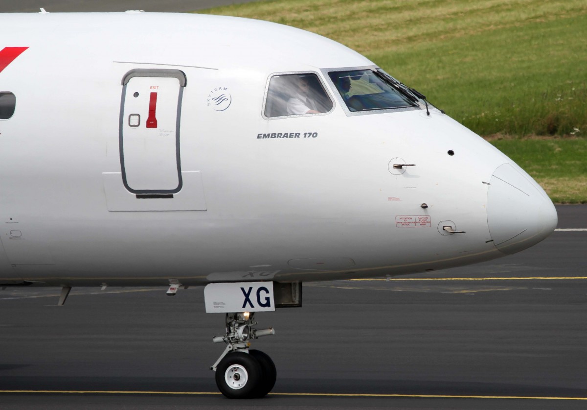 Air France Regional (HOP), F-HBXG, Embraer, ERJ-170 STD (Bug/Nose ~ noch nicht in neuer HOP-Lkrg.), 01.07.2013, DUS-EDDL, Dsseldorf, Germany 