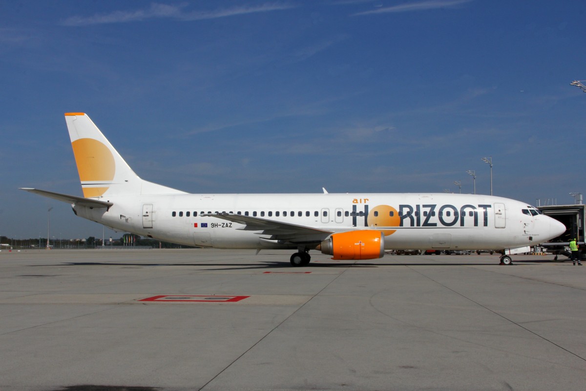 Air Horizont, 9H-ZAZ, Boeing B737-436, 12.September 2015, MUC München, Germany.