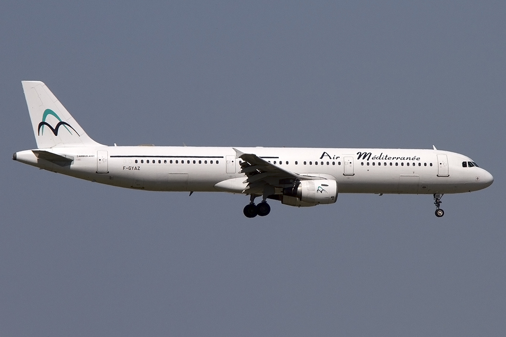 Air Mediterranee, F-GYAZ, Airbus, A321-211, 05.06.2014, TLS, Toulouse, France 




