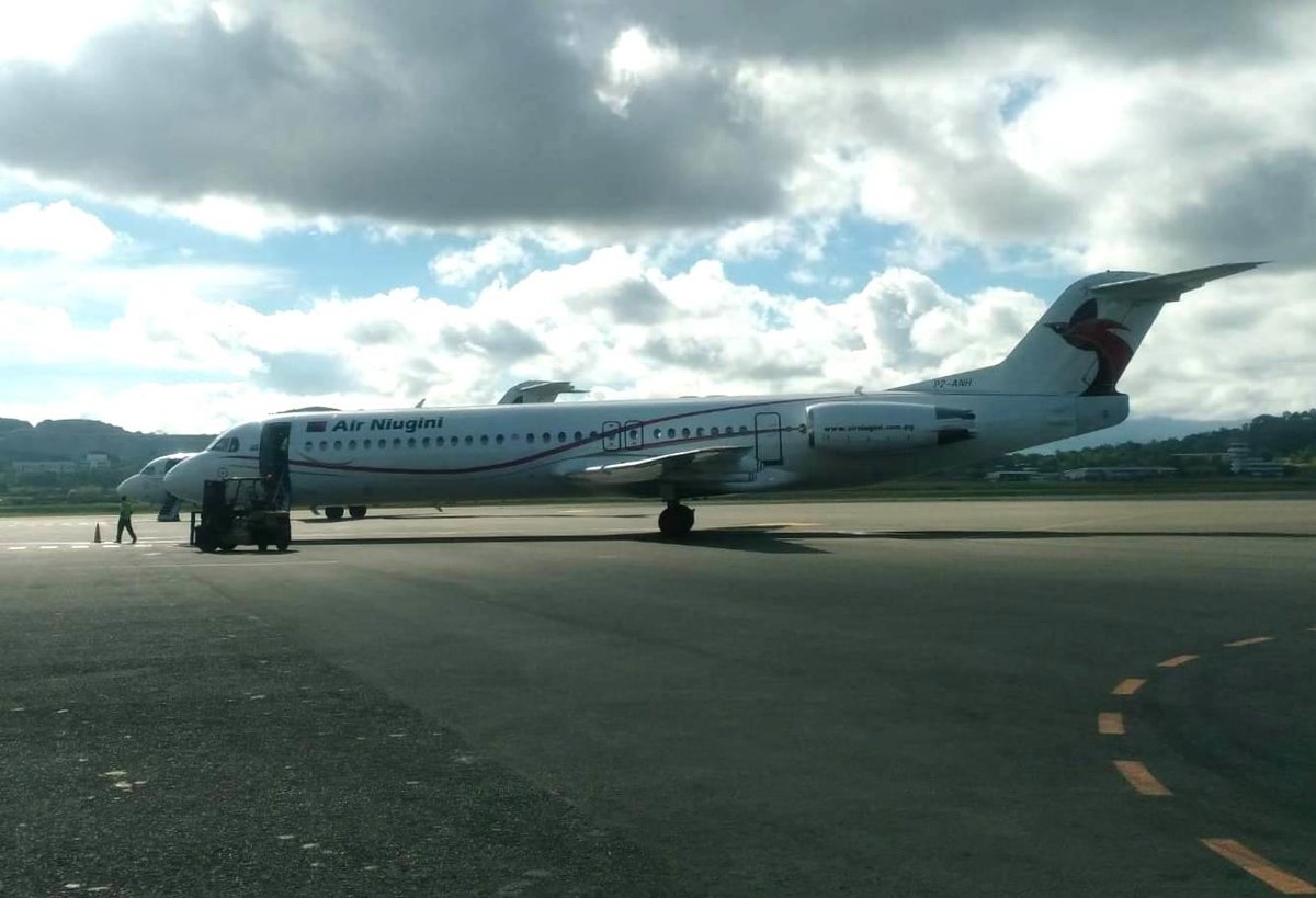 Air Niugini, P2-ANH, Fokker 100, Port Moresby International Airport (POM-AYPY), 7.7.2019