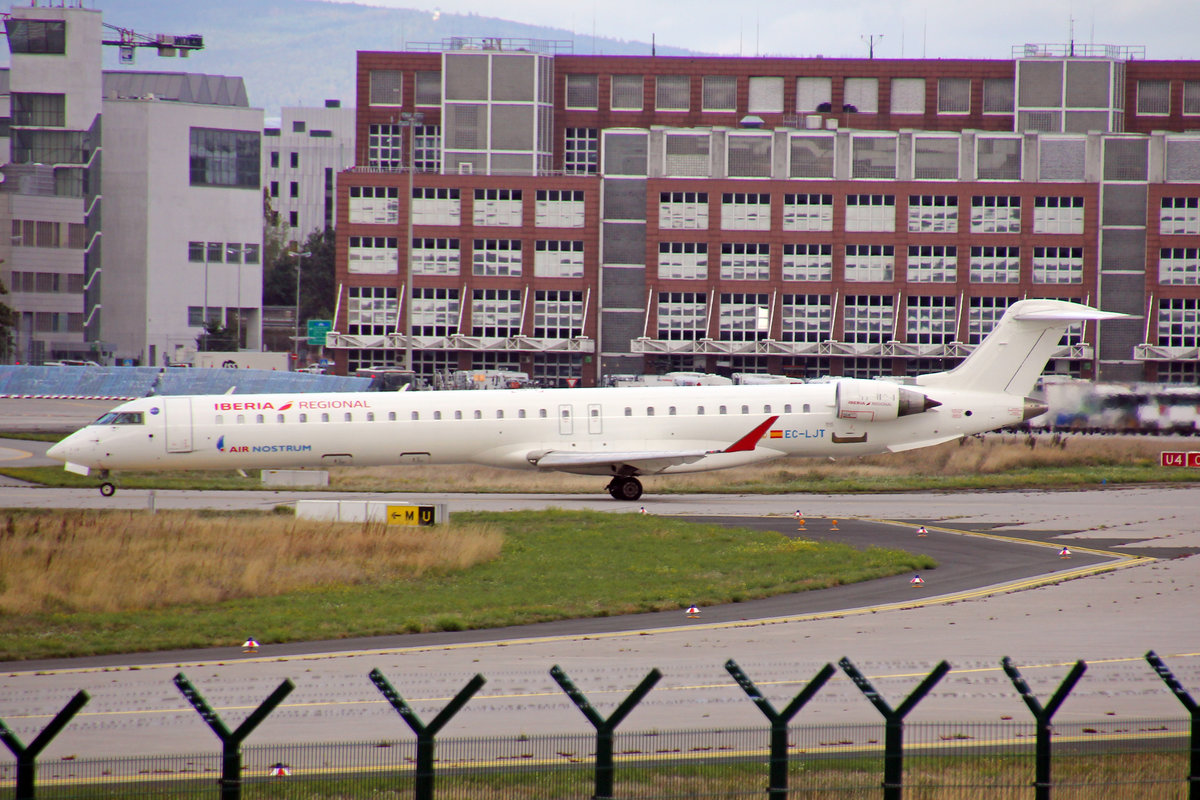 Air Nostrum (Operated for Iberia Regional), EC-LJT, Bombardier CRJ-1000, msn: 19005, 28,September 2019, FRA Frankfurt, Germany.