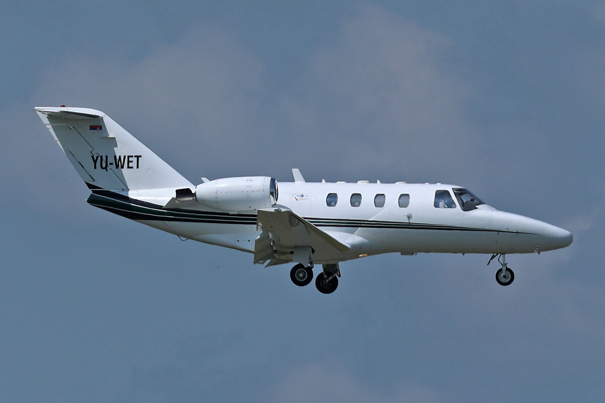 Air Pink, YU-WET, Cessna 525 Citation Jet, msn: 525-0175, 13.Juli 2023, MXP Milano Malpensa, Italy.