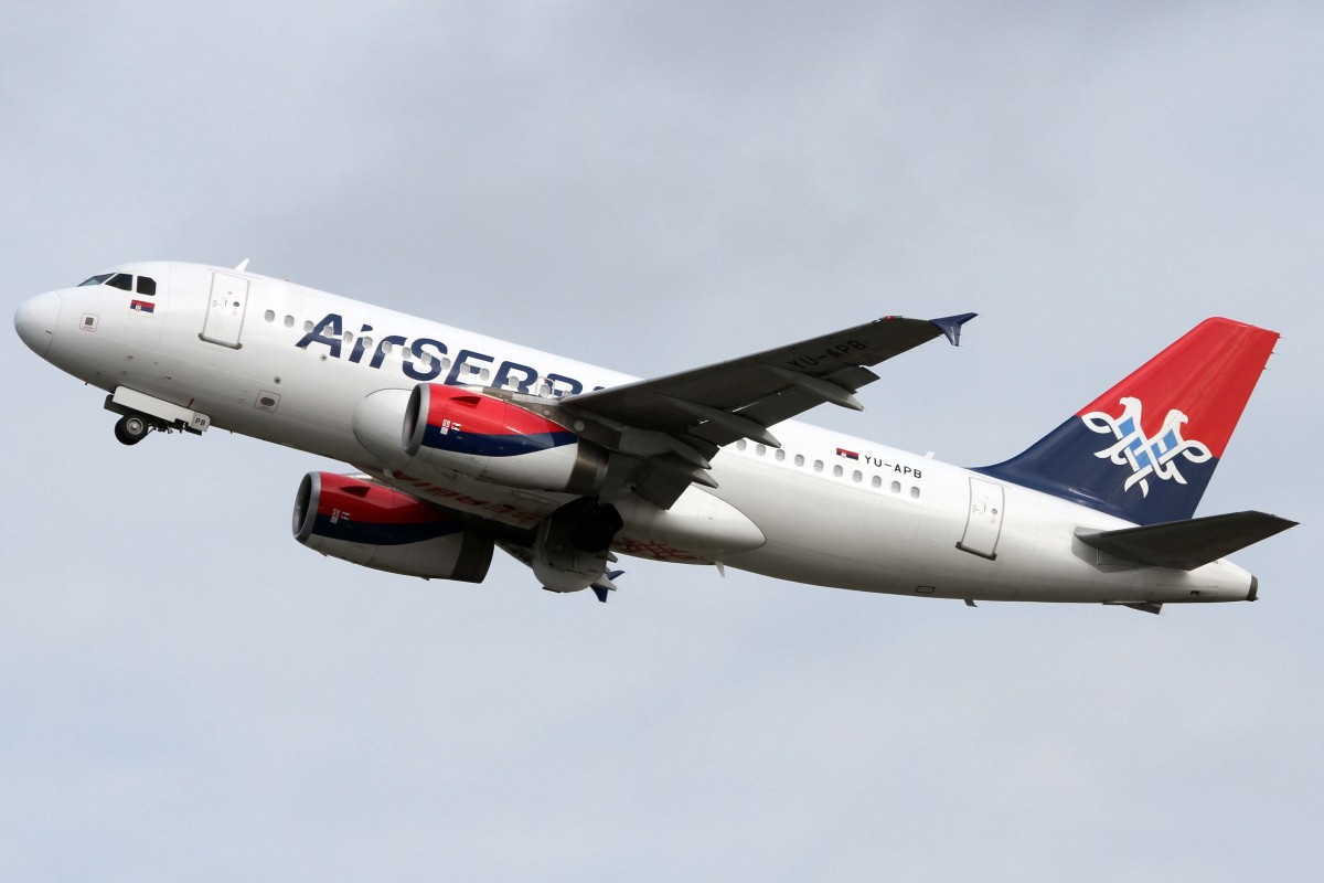 Air Serbia (JU/ASL), YU-APB, Airbus, A 319-132, 03.04.2015, DUS-EDDL, Düsseldorf, Germany