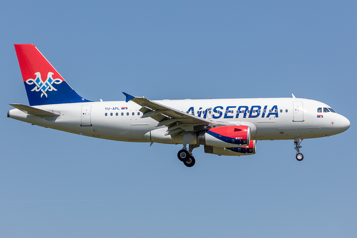 Air Serbia, YU-APL, Airbus, A319-132, 28.04.2022, ZRH, Zürich, Switzerland