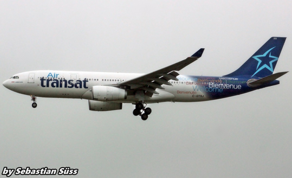 Air Transat A332 C-GTSJ @ Amsterdam Airport Schiphol. 16.5.15