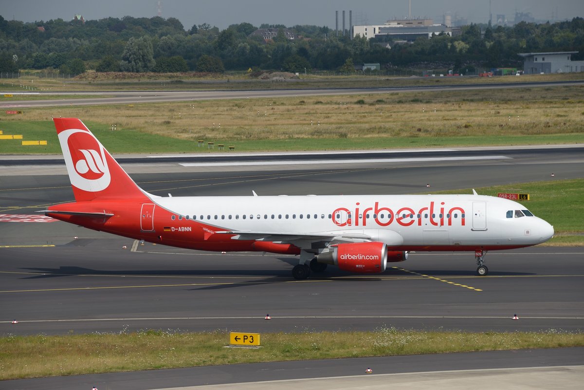 Airbus A320-214 - AB BER Air Berlin - 1889 - D-ABNN - 27.07.2016 - DUS