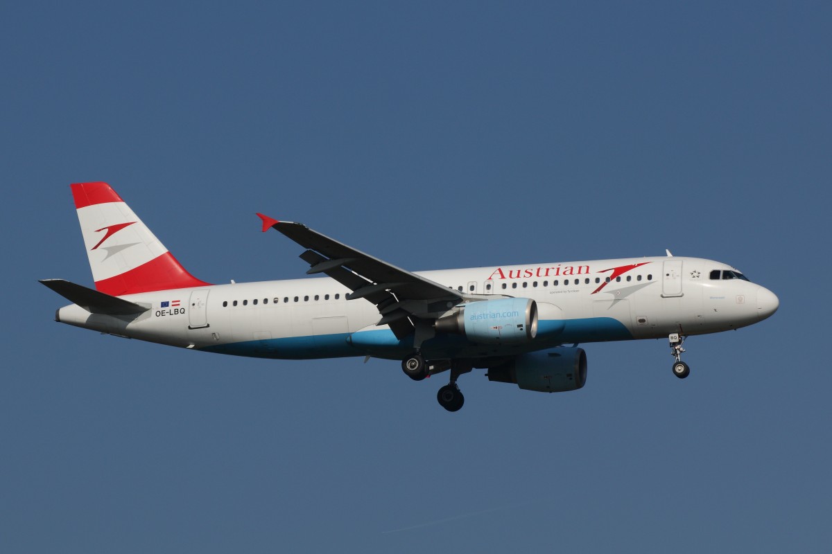 Airbus A320, Austrian Airlines (OE-LBQ), Frankfurt, 04.10.2014. 