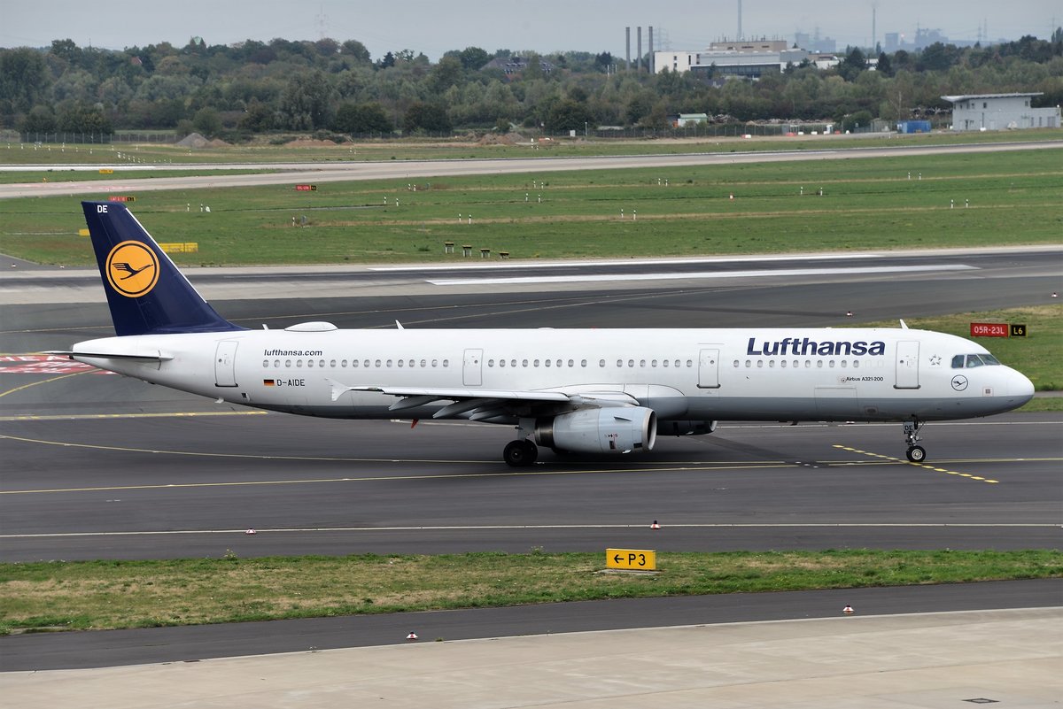 Airbus A321-231 - LH DLH Lufthansa - 4607 - D-AIDE - 12.09.2018 - DUS