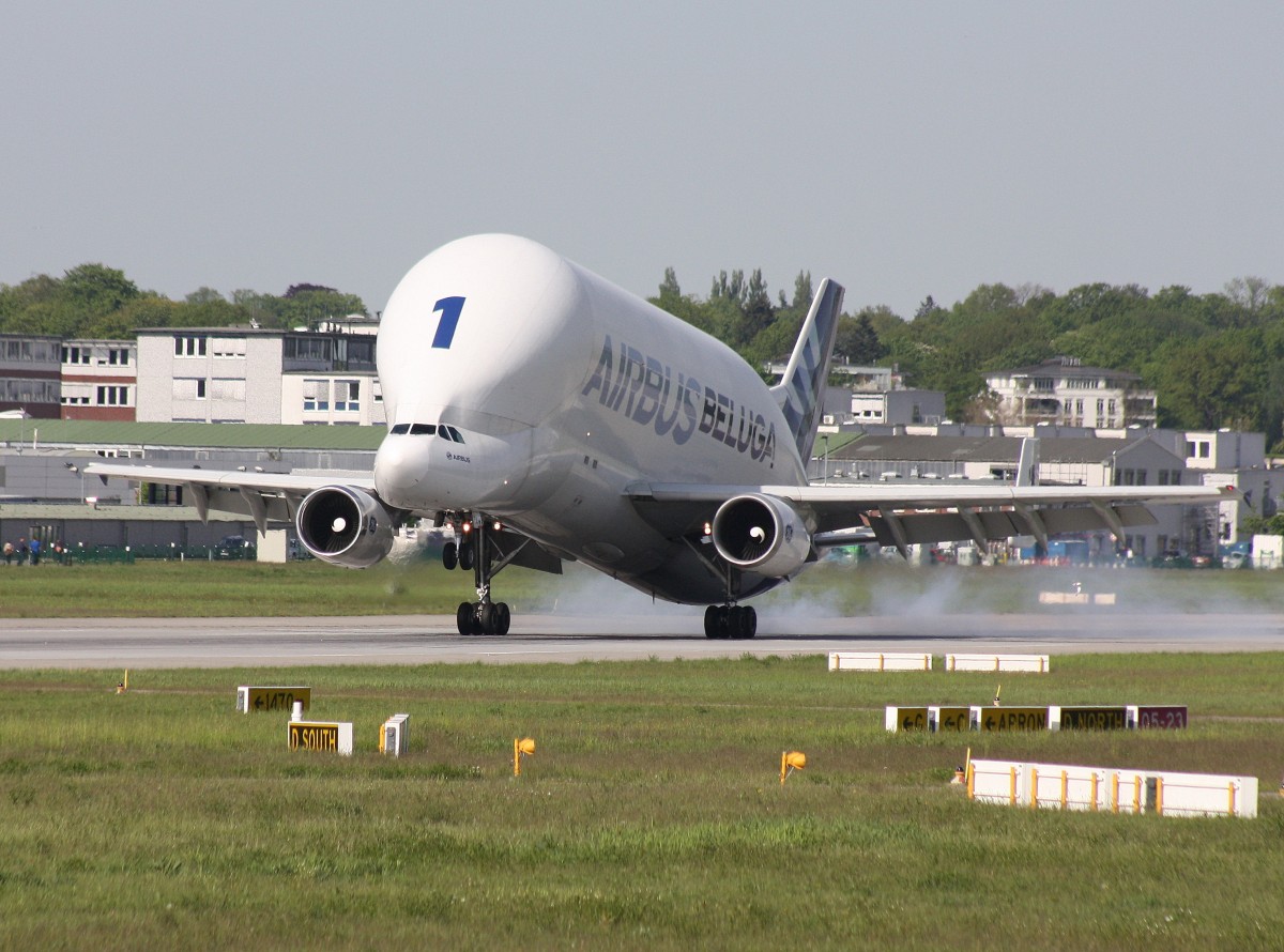 Airbus Transport International,F-GSTA,(c/n 655),Airbus A300B4-608ST,11.05.2015,XFW-EDHI,Hamburg-Finkenwerder,Germany