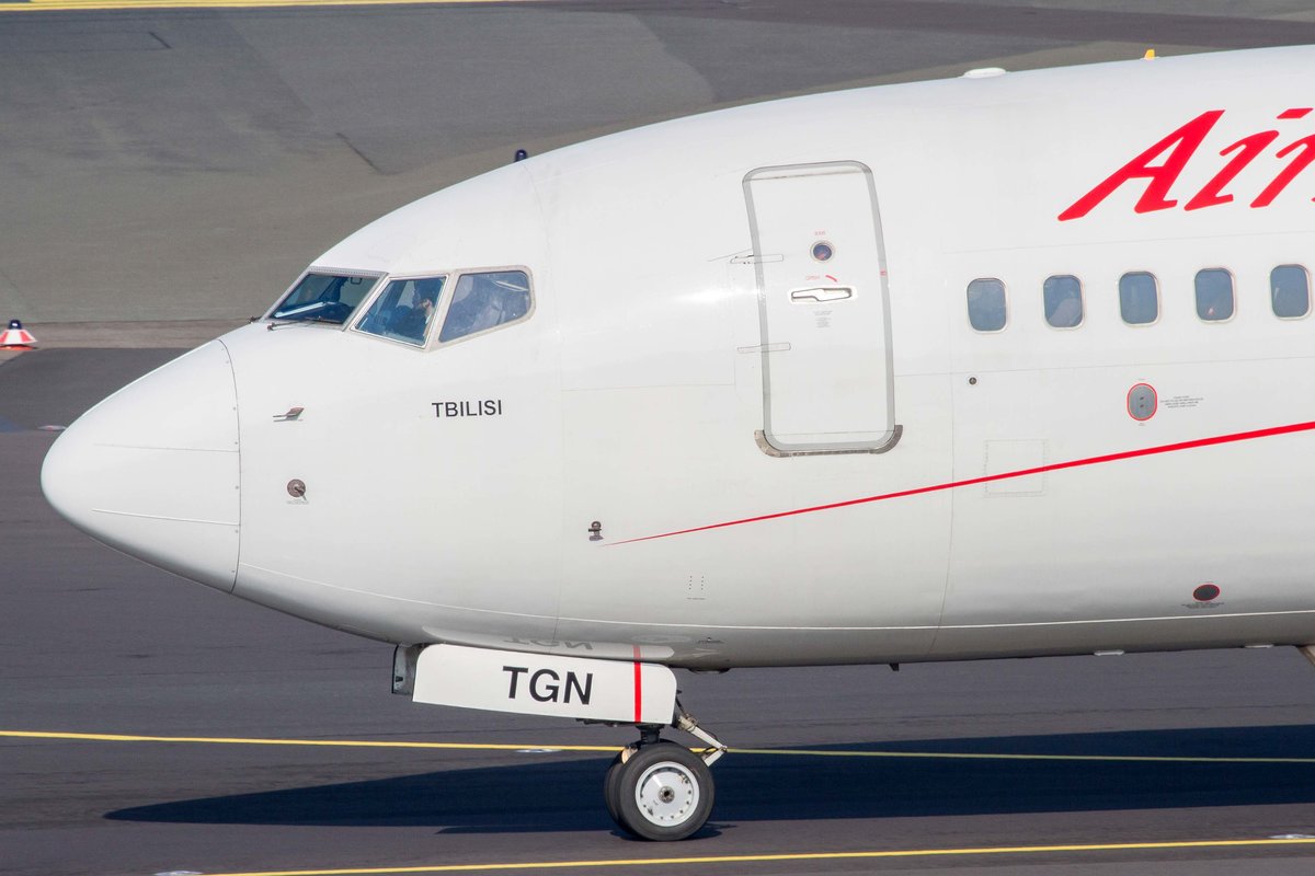 Airzena Georgian Airways (A9-TGZ), 4L-TGN  Tbilisi , Boeing, 737-7BK wl (Bug/Nose), 10.03.2016, DUS-EDDL, Düsseldorf, Germany 