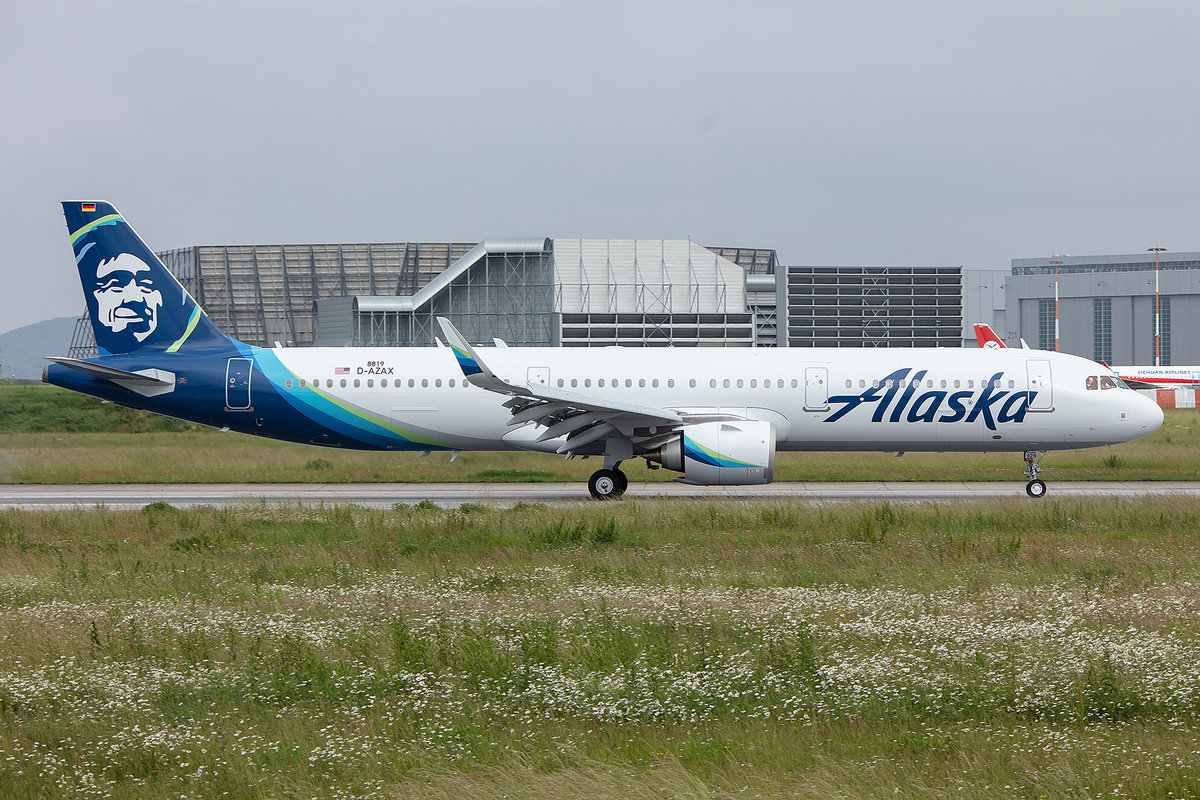 Alaska Airlines, D-AZAX, (later Reg.: N929VA),Airbus, A321-253N, 12.06.2019, XFW, Hamburg-Finkenwerder, Germany



