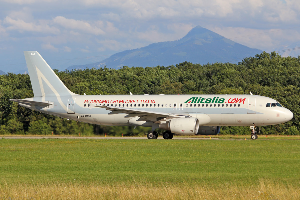 Alitalia, EI-DSA, Airbus A320-216, msn: 2869, 11.Juli 2012, GVA Genève, Switzerland.