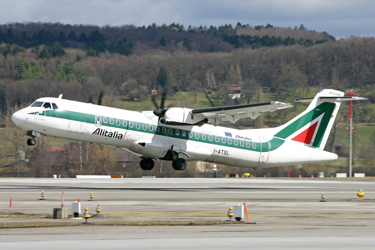 Alitalia Express, I-ATSL, ATR 72-212A(-500), msn: 592, 23.März 2006, ZRH Zürich, Switzerland.