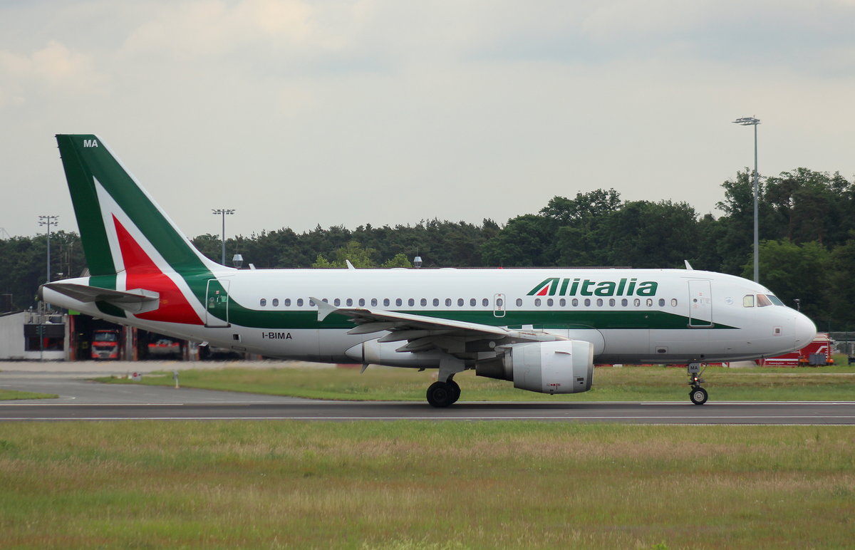 Alitalia, I-BIMA, MSN 1722,Airbus A 319-112,04.06.2017, FRA-EDDF, Frankfurt, Germany (Name: Isolda D Elba) 