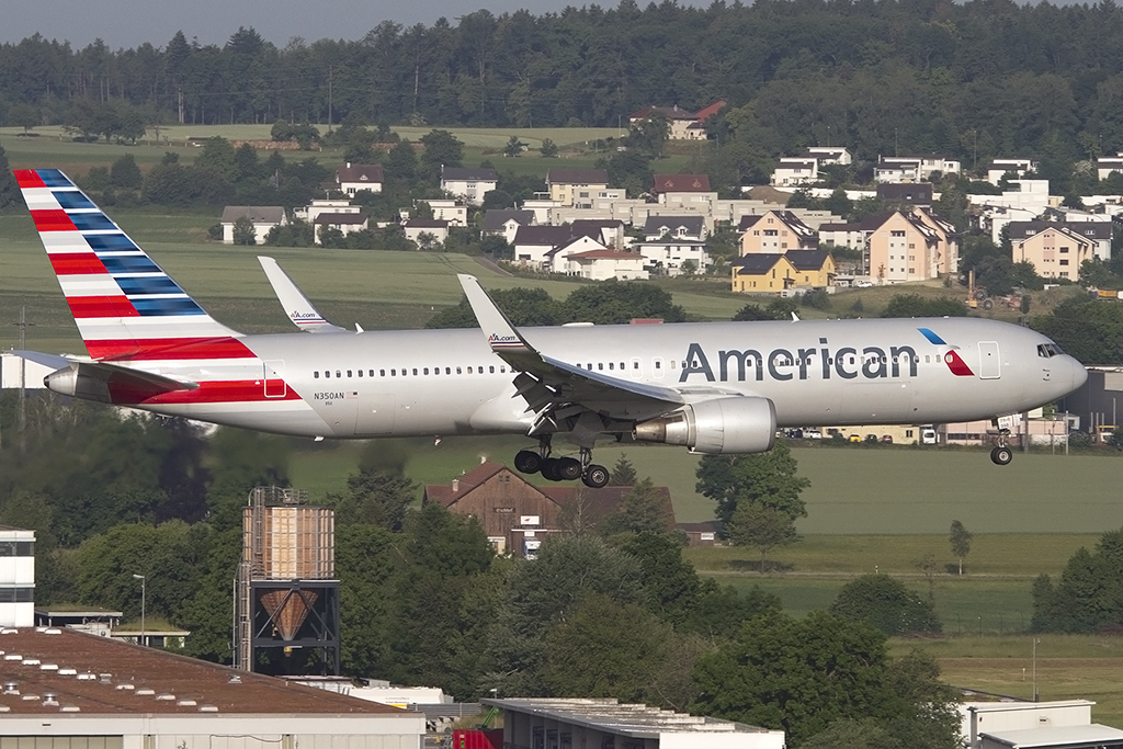 American Airlines, N350AN, Boeing, B767-323ER, 08.06.2014, ZRH, Zuerich, Switzerland 




