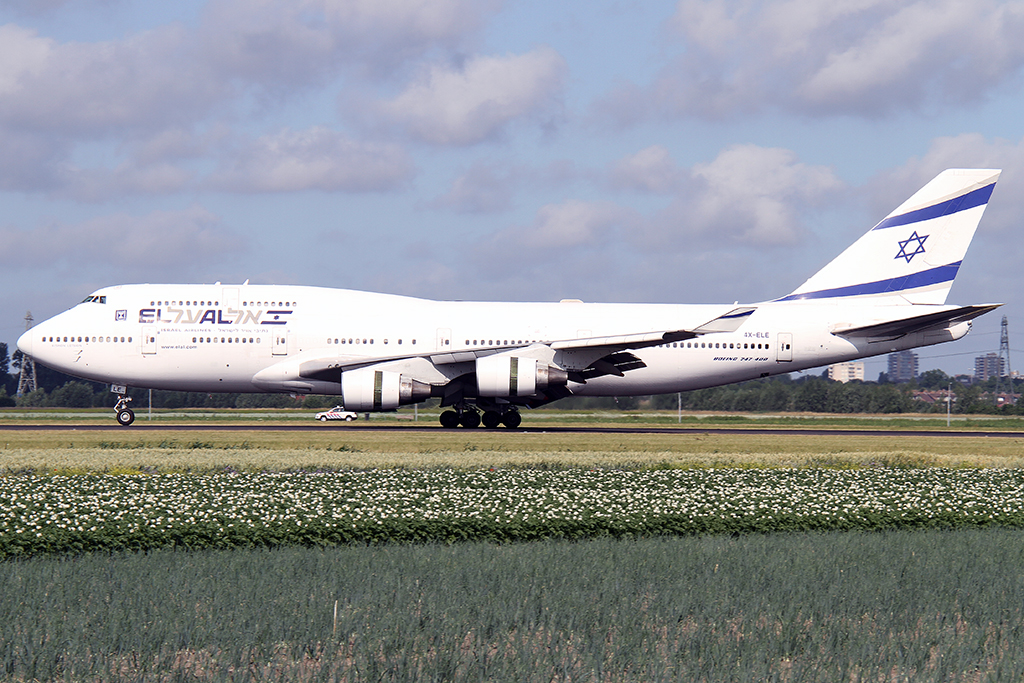 AMS 06.07.2015 El Al 747 400 Reg. 4X-ELE