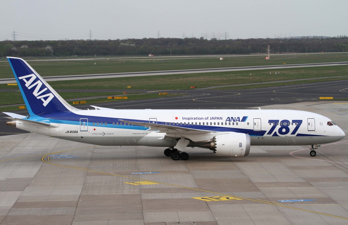 ANA - All Nippon Airways, JA-806A, Boeing, 787-8 Dreamliner, 02.04.2014, DUS-EDDL, Dsseldorf, Germany