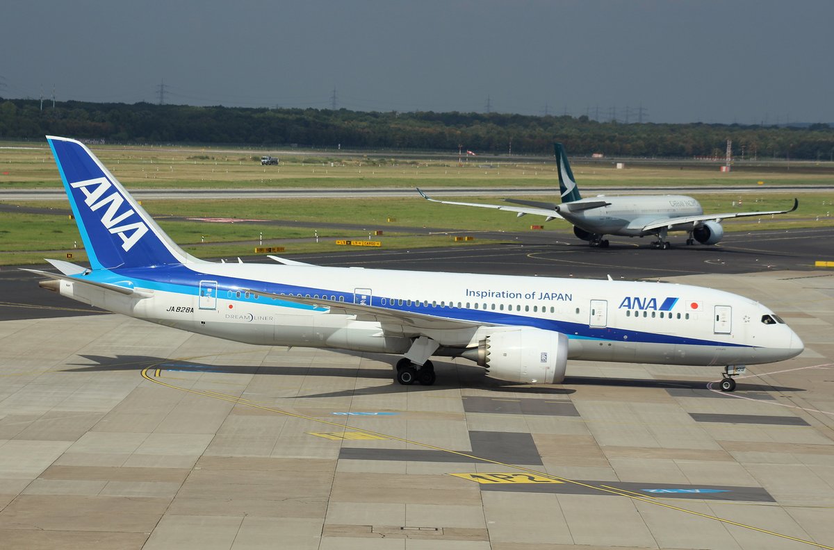 ANA All Nippon Airways, JA828A, (c/n 44848),Boeing 787-8 Dreamliner, 01.09.2016, DUS-EDDL, Düsseldorf, Germany 