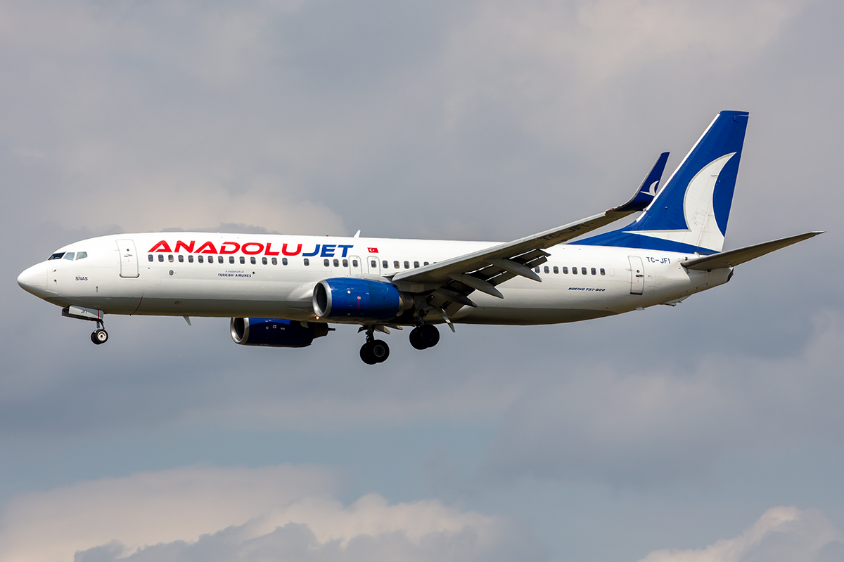Anadolu Jet ( Turkish Airlines ), TC-JFI, Boeing, B737-8F2, 16.08.2021, BER, Berlin, Germany