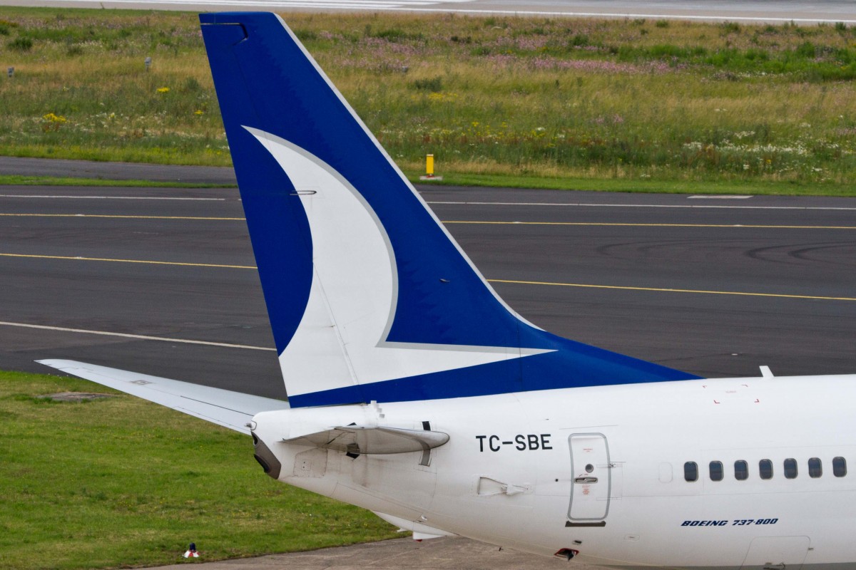 Anadolujet (KT-AJA), TC-SBE, Boeing, 737-8BK wl (Seitenleitwerk/Tail), 27.06.2015, DUS-EDDL, Düsseldorf, Germany