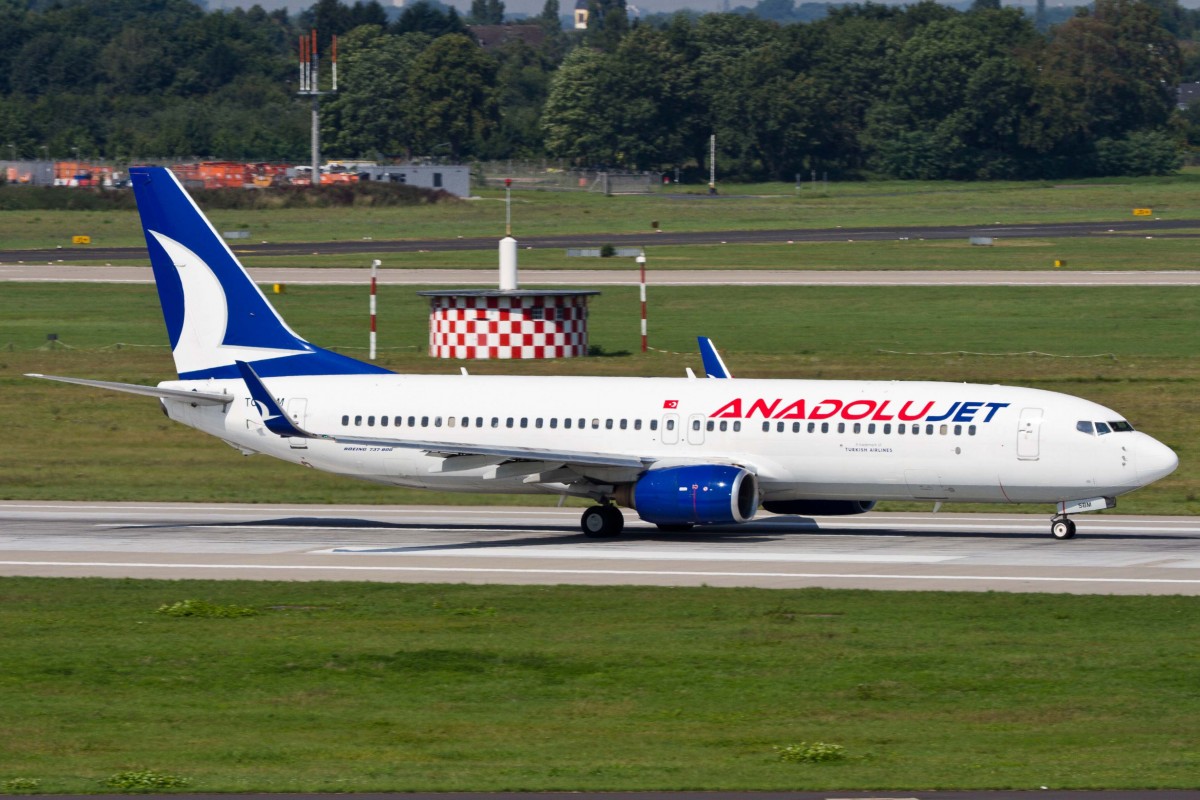 AnadoluJet (KT-AJA), TC-SBM, Boeing, 737-86J wl, 22.08.2015, DUS-EDDL, Düsseldorf, Germany