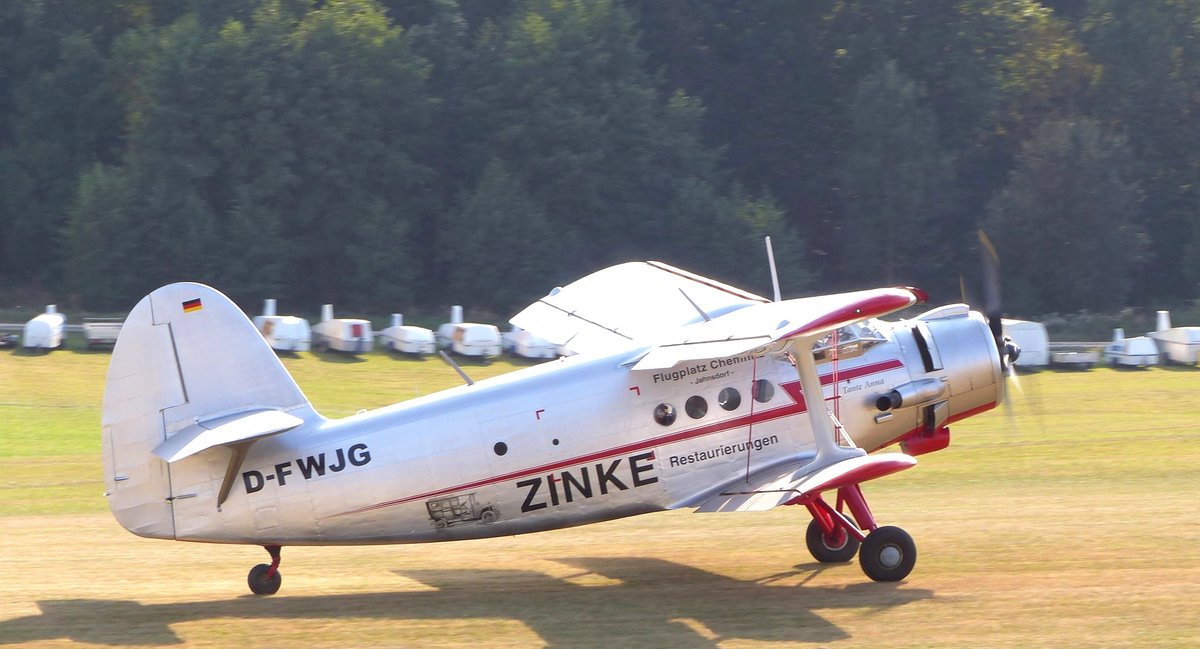 Antonow AN2, D-FWJG (ex. DDR-WJG), Kirchheim/Teck-Hahnweide (EDST), 10.9.2016