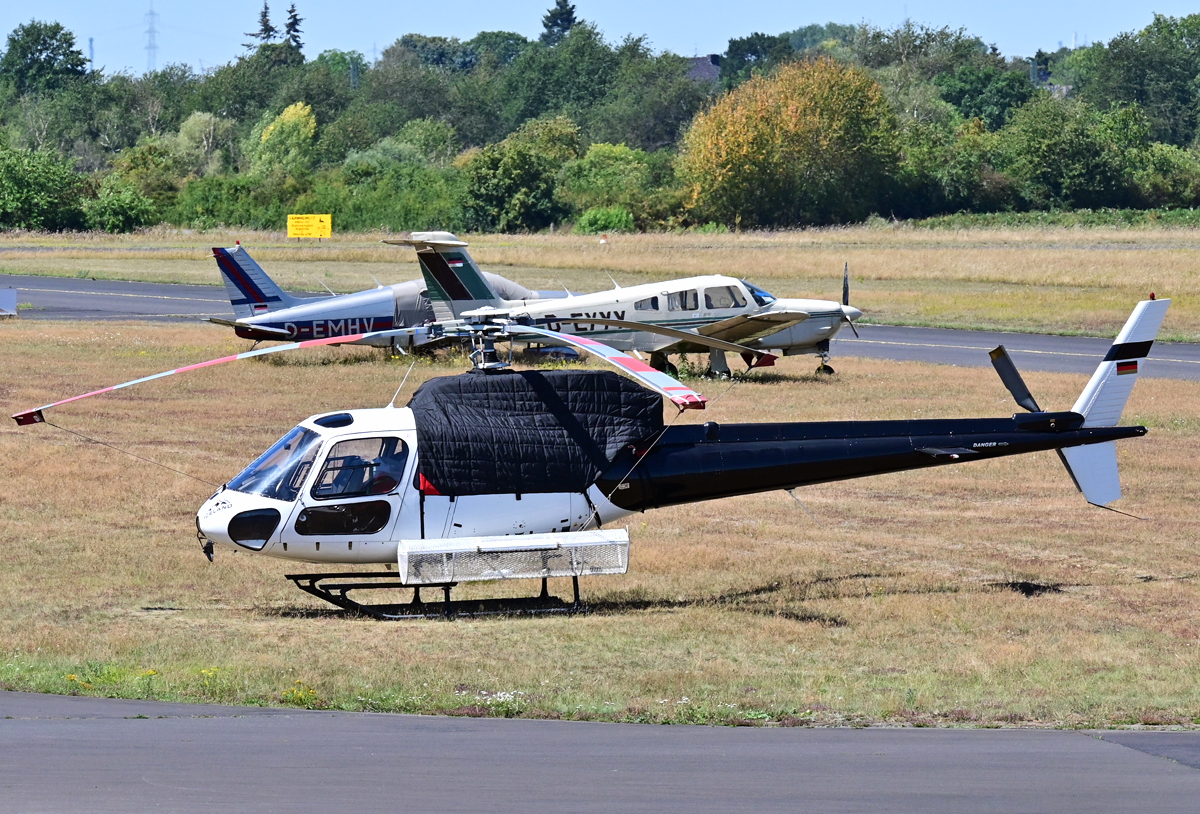 AS 350 B3, D-HHKT von KATHLA HELICOPTERS, meist in Island für Rund-/Charterflüge im Einsatz, abgestellt in EDKB - 05.08.2020