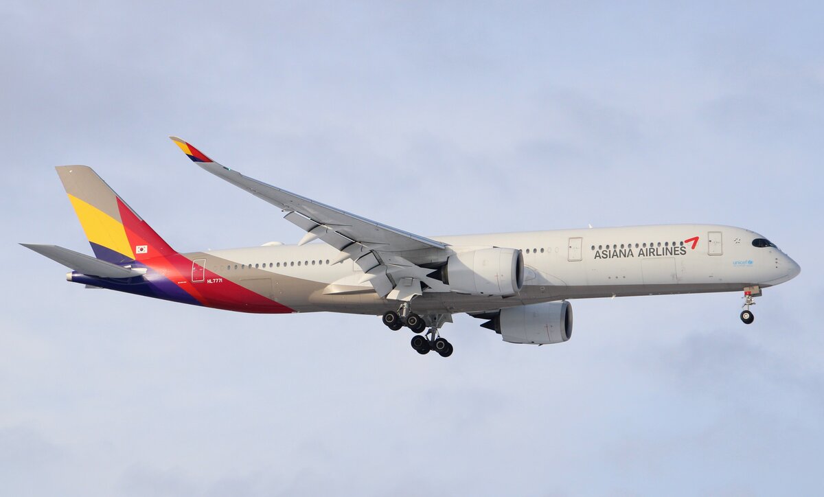 Asiana Airlines | HL7771 | Airbus A350-941 | Frankfurt FRA | 21/01/2023