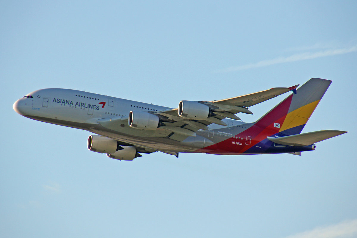 Asiana Airlines, HL7626, Airbus A380-841, 20.Mai 2017, FRA Frankfurt am Main, Germany.