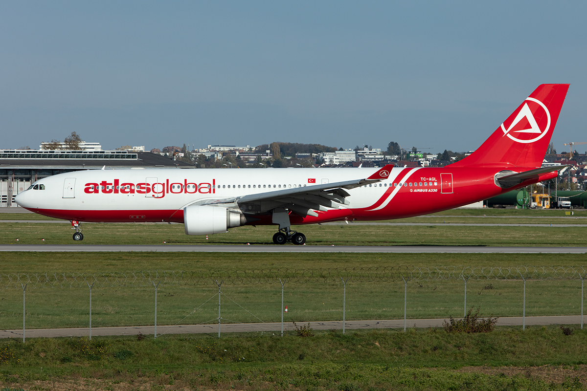 Atlas Global, TC-AGL, Airbus, A330-203, 27.10.2019, STR, Stuttgart, Germany




