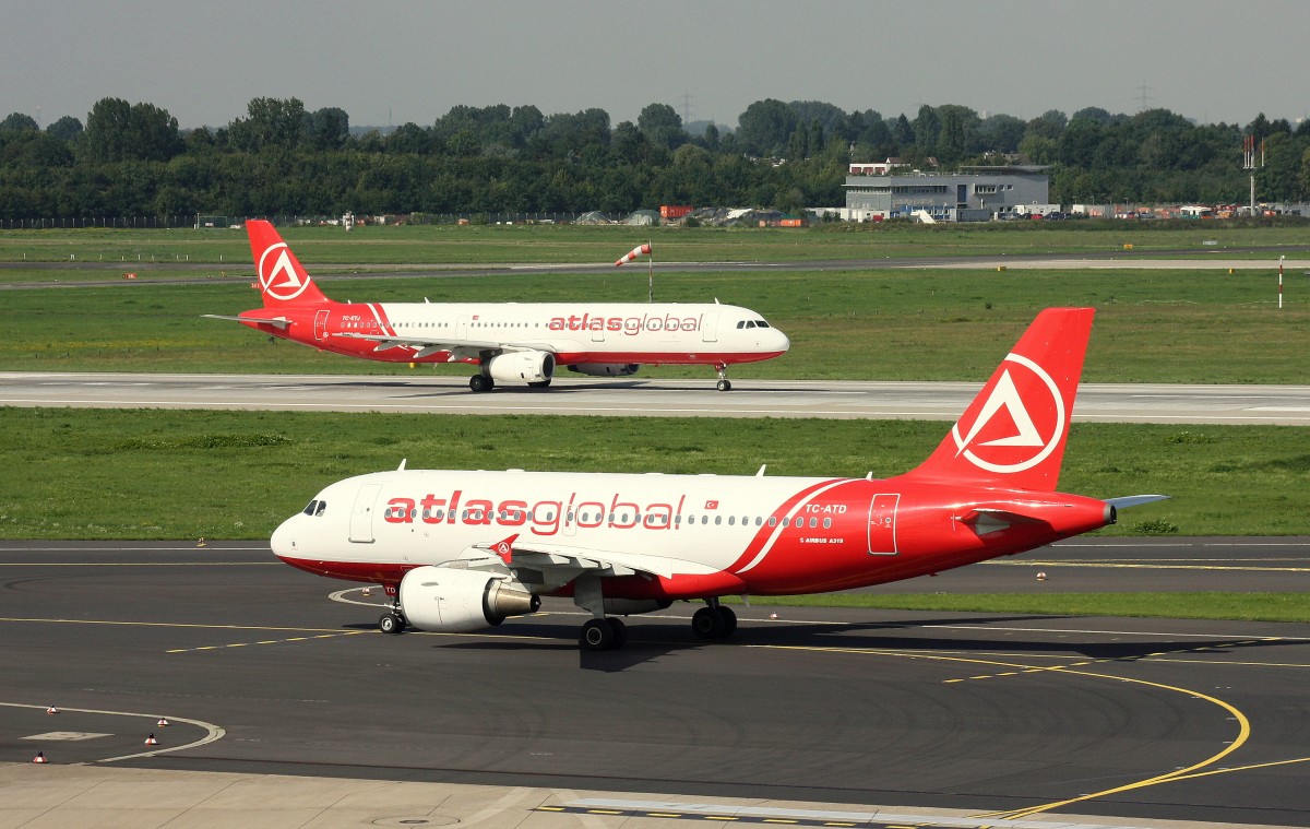 Atlasjet, TC-ATD, (c/n 1124), Airbus A 319-112, 09.09.2015, DUS-EDDL, Düsseldorf, Germany (Atlas Global cs.)