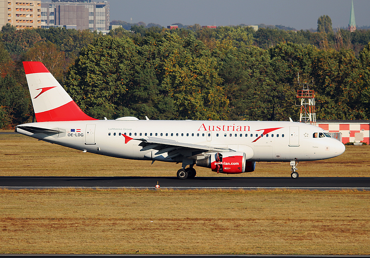 Austrian Airlines, Airbus A 319-112, OE-LDG, TXL, 11.10.2018