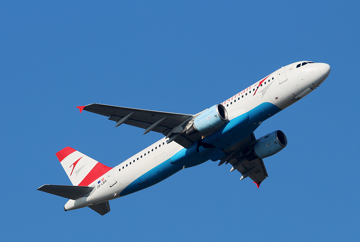 Austrian Airlines, Airbus A 320-214, OE-LBR, DUS, 10.03.2016