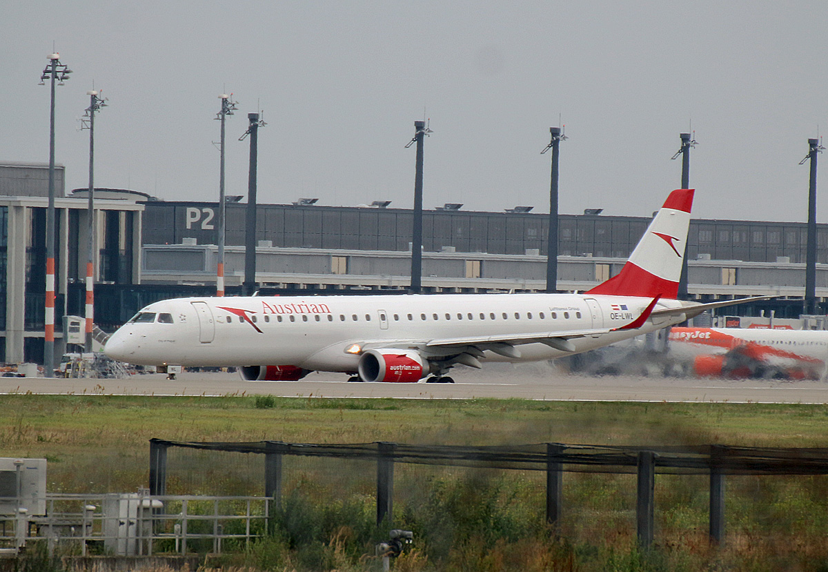 Austrian Airlines, ERJ-195-200LR, OE-LWL, BER, 19.08.2021