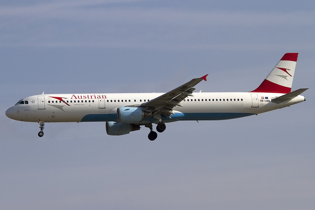 Austrian Airlines, OE-LBB, Airbus, A321-111, 21.06.2014, FRA, Frankfurt, Germany 



