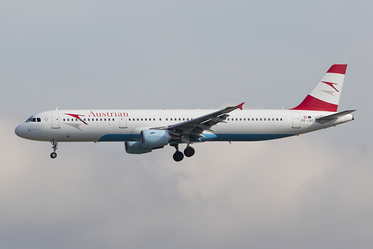 Austrian Airlines, OE-LBD, Airbus, A321-211, 21.05.2016, FRA, Frankfurt, Germany 




