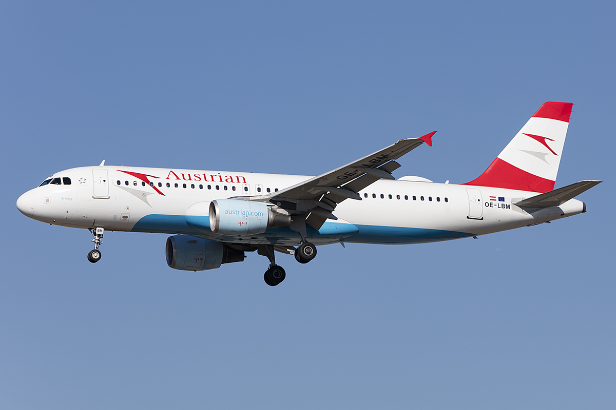 Austrian Airlines, OE-LBM, Airbus, A320-214, 14.10.2018, FRA, Frankfurt, Germany 




