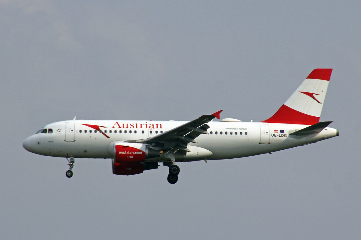 Austrian Airlines, OE-LDG, Airbus A319-112, msn: 2652,  Tbilisi , 15.Oktober 2018, MXP Milano-Malpensa, Italy.