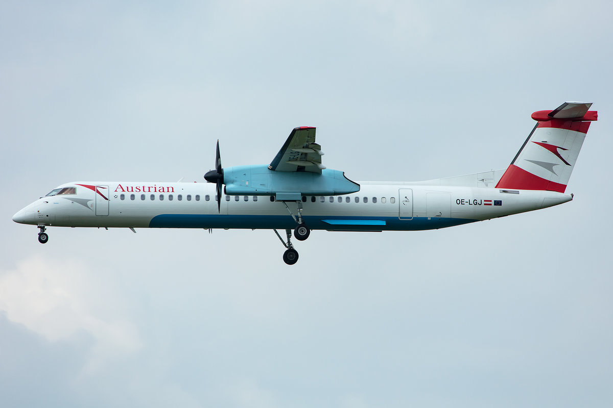 Austrian Airlines, OE-LGJ, Bombardier, DHC-8 Dash 8, 01.05.2019, MUC, München, Germany




