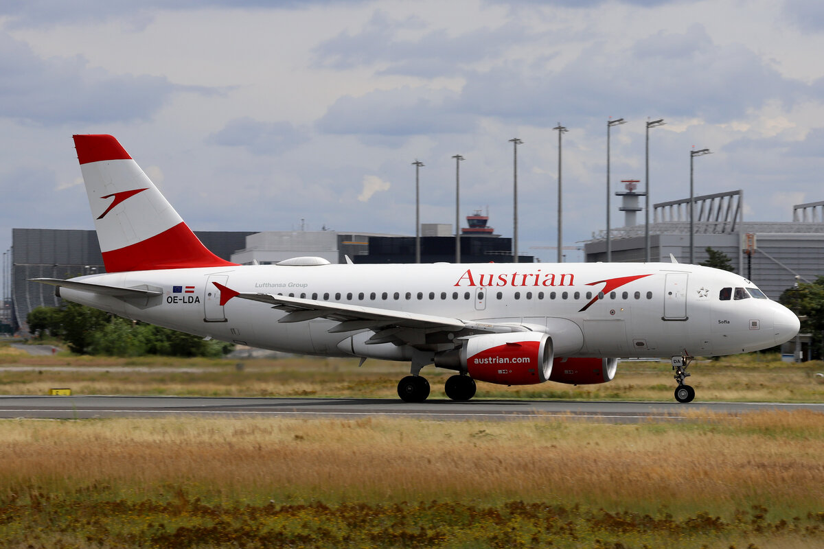 Austrian Airlines (OS-AUA), OE-LDA  Sofia , Airbus, A 319-112, 08.08.2021, EDDF-FRA, Frankfurt, Germany