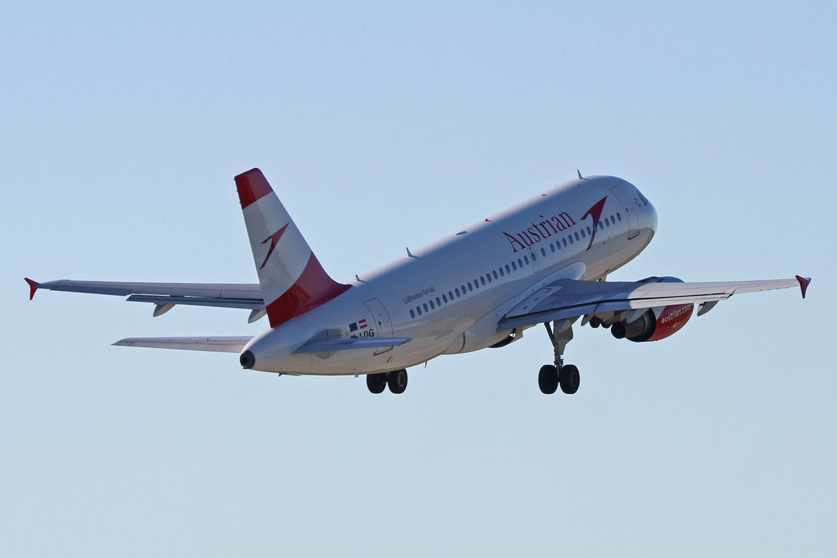 Austrian Airlines (OS-AUA), OE-LDG  Tbilisi , Airbus, A 319-112, 24.08.2016, FRA-EDDF, Frankfurt, Germany