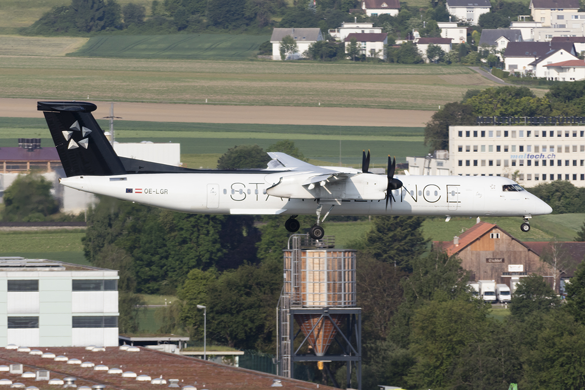 Austrian Arrows (Swiss), OE-LGR, deHavilland, DHC-8 Dash 8, 25.05.2017, ZRH, Zürich, Switzerland 




