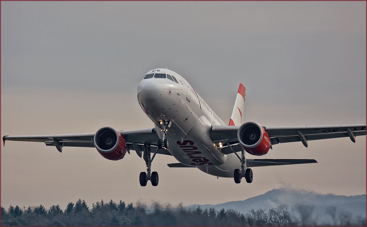 Austrian OE-LDE; Airbus A319; Maribor MBX; 4.1.2018