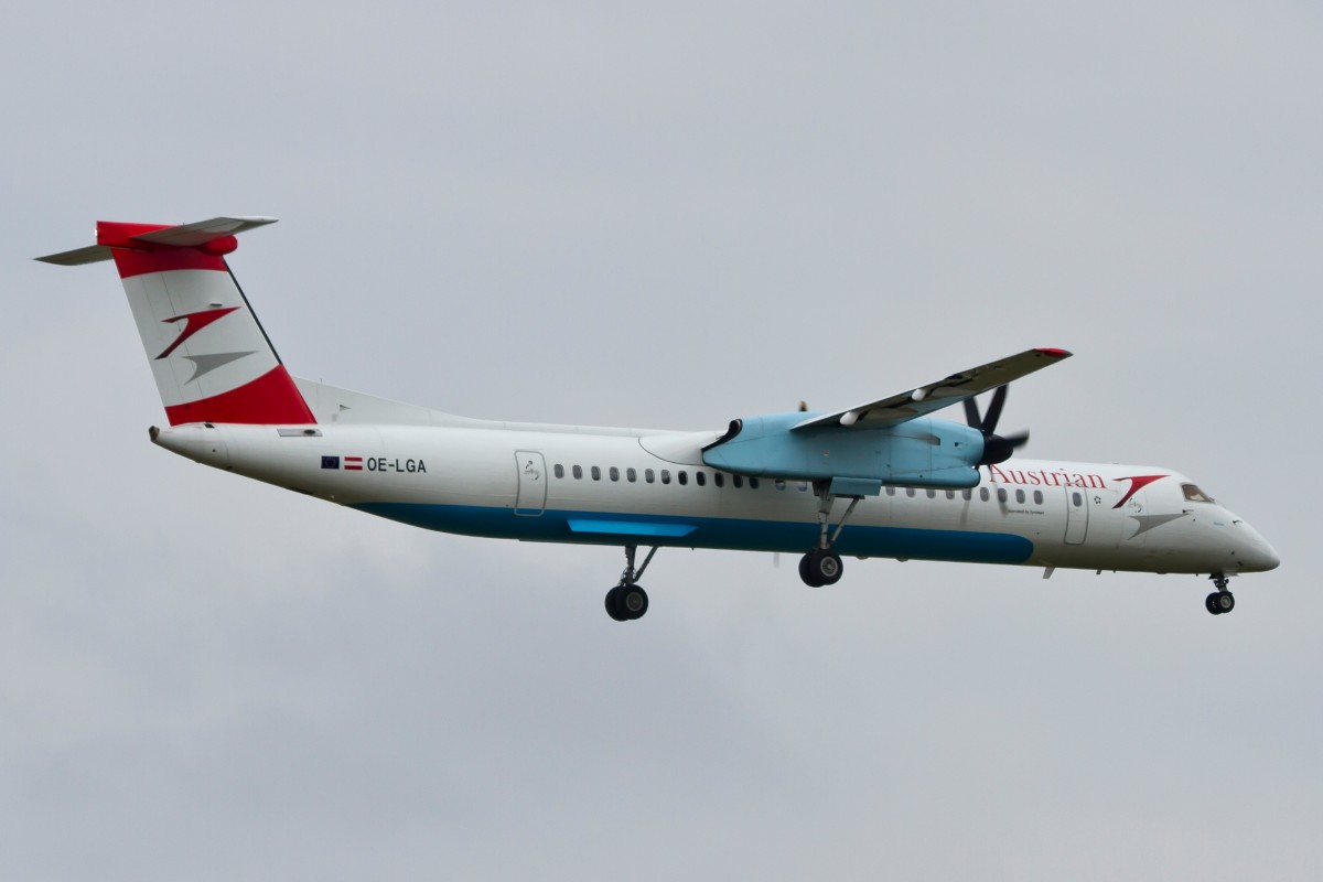 Austrian, OE-LGA  Kärnten , Bombardier, DHC-8 Q-400, 15.09.2014, FRA-EDDF, Frankfurt, Germany