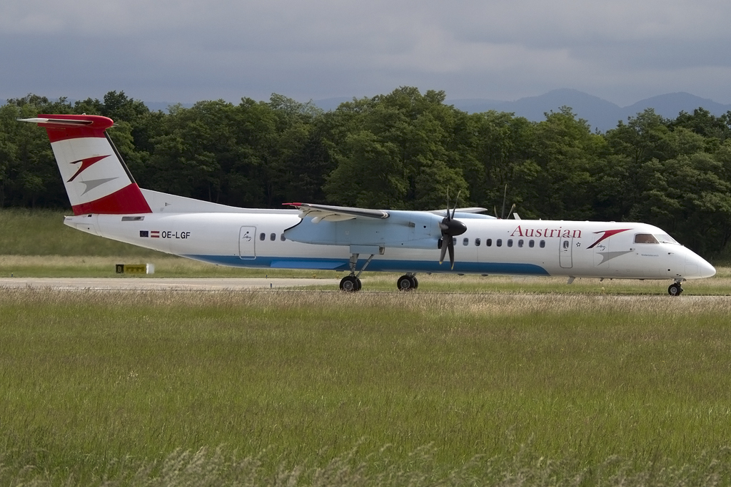 Austrian, OE-LGF, deHavilland, DHC-8Dash8, 30.05.2015, BSL, Basel, Switzerland


